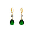 Emerald Teardrop Earrings