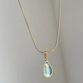 Azure Teardrop Necklace